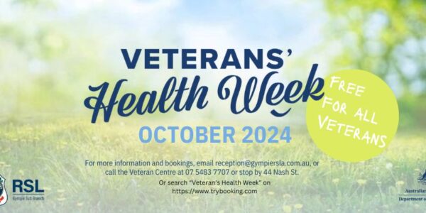 Veterans Health Week at Gympie RSL