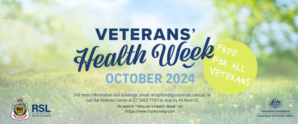 Veterans Health Week at Gympie RSL